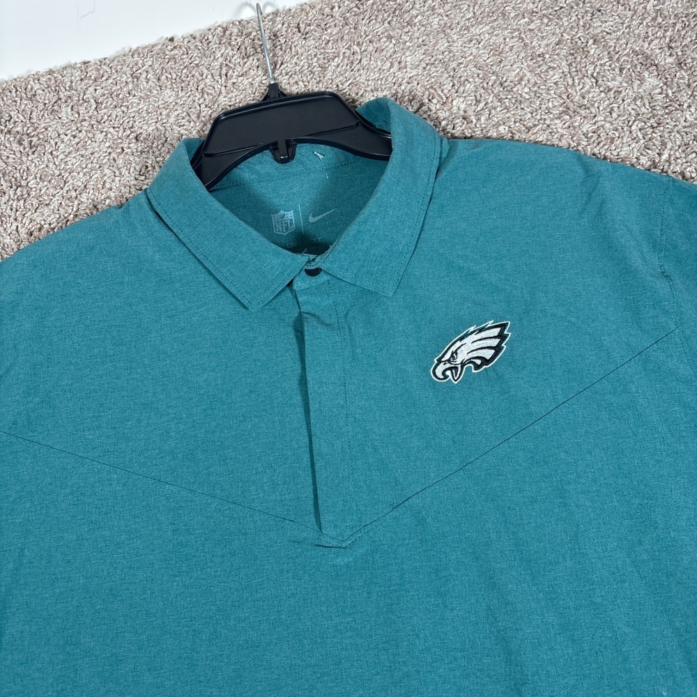 Nike NFL On-Field Philadelphia Eagles Dri-FIT Polo Shirt Mens XL DO2141-339